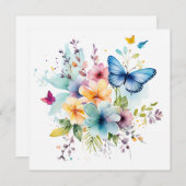 Plaisirs Whimsical : Jardin enchanté Carte Anniver (Devant / Derrière)