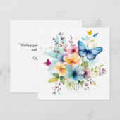 Plaisirs Whimsical : Jardin enchanté Carte Anniver (Devant / Derrière)