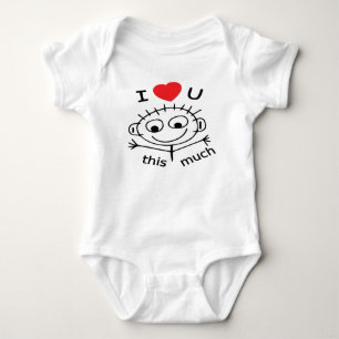 Plak Baby Ik Hou Van Jou Romper
