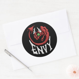 Plak het op je zonde Eenvoud Duivel Ronde Sticker