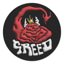 Plak het op je zonde Greed Devil
