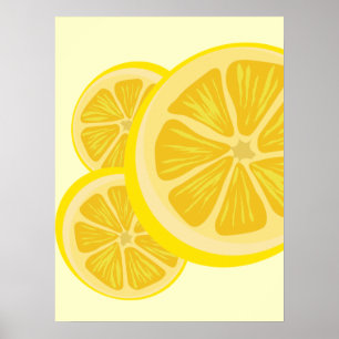 Plak Lemon-afdrukken Poster
