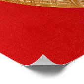 Plak met twee draken en een masker met Tao-stropda Poster (Hoek)