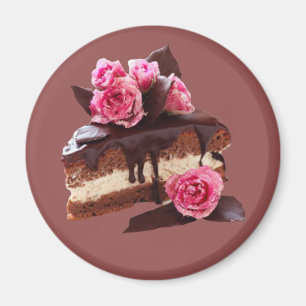 Plak van de decoratieve chocolade-centrifuge-Cake Magneet