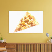 Plak van Pizza Canvas Afdruk (Insitu (Woonkamer))
