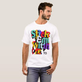 Plak ze met de "Multi-Color" T-shirt (Voorkant volledig)