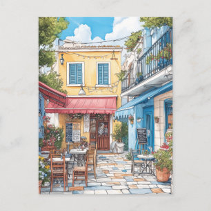 Plaka, Athene Griekenland Reizen Briefkaart