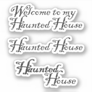 Plakboek Halloween Spokenhuis Sticker
