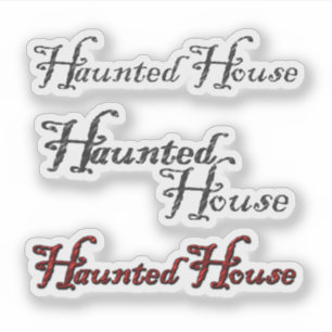 Plakboek Spokenhuis Halloween Sticker