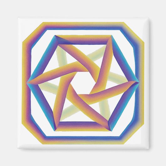 Plake 64 et le petit aimant Hexagrams (Devant)