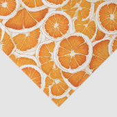 plakjes Oranje vruchten Tissuepapier (Detail)