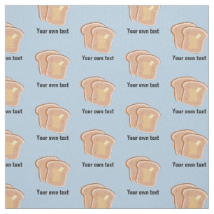 Plakjes toast met boter - uw eigen tekst in elke k stof