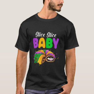 Plakken Baby King Cake Zwangerschap Verwacht Mardi T-shirt