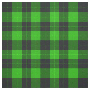 Plakken / tartan patroon groen en zwart stof