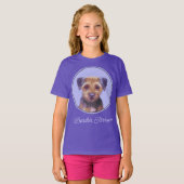 Plakken van randbedekking - Kute Original Dog Art T-shirt (Voorkant volledig)