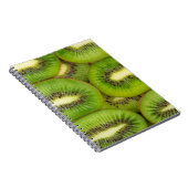 plakken van verse en rijpe kiwi's in rowbruin,c notitieboek (Rechterzijde)