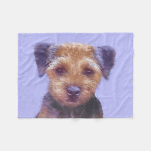 Plakken voor randbedekking - Kute Original Dog Art Fleece Deken