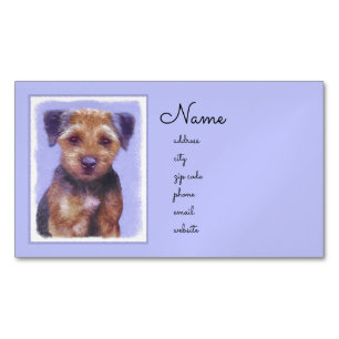 Plakken voor randbedekking - Kute Original Dog Art Magnetisch Visitekaartje
