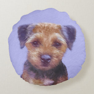Plakken voor randbedekking - Kute Original Dog Art Rond Kussen