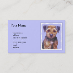 Plakken voor randbedekking - Kute Original Dog Art Visitekaartje