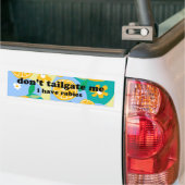 plakker op bumpersticker: rij niet te dicht achter bumpersticker (Op Truck)