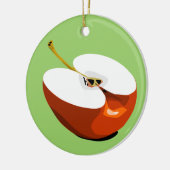 Plakversiering voor appel keramisch ornament (Links)