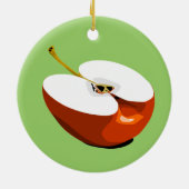 Plakversiering voor appel keramisch ornament (Achterkant)