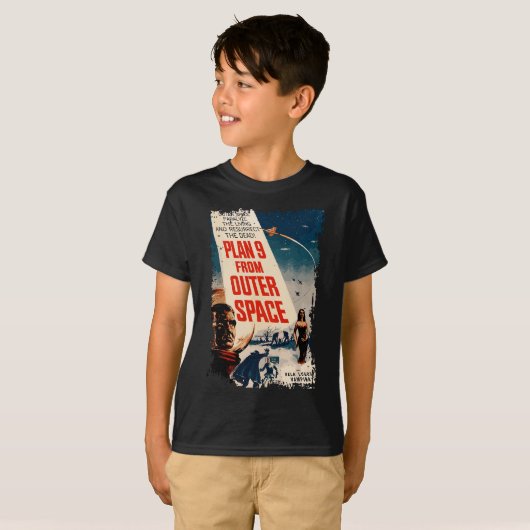 Plan 9 van Outer Space  Sci Fi T-shirt (Voorkant volledig)