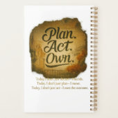 PLAN. ACT. OWN.” A Spirit-Wired™  Planner (Achterkant)
