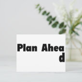 Plan Ahead Briefkaart (Staand voorkant)