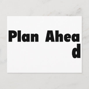Plan Ahead Briefkaart