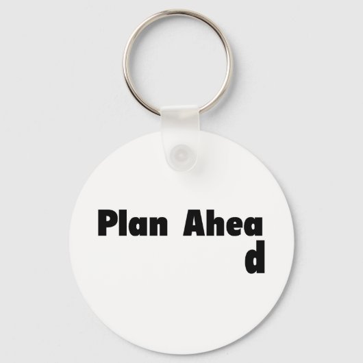 Plan Ahead Sleutelhanger (Voorkant)