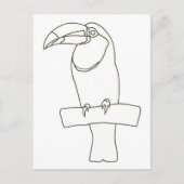 Plan artistique d'un oiseau Toucan Cartes postales (Devant)