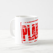 “Plan B” stempel effect Koffiemok (Voorkant links)