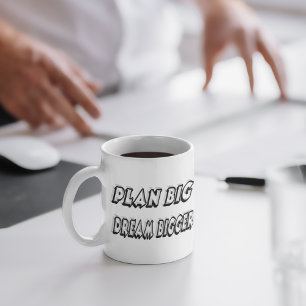 Plan Big Dream Grotere Motivatie offerte Koffiemok