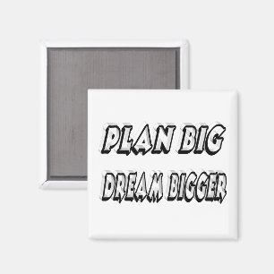 Plan Big Dream Grotere Motivatie offerte Magneet