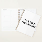 Plan Bold Live Bright Motivational Women's Planner (Devant avec enveloppe)