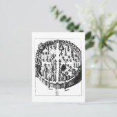 Plan botanische tuin aan de Universiteit van Briefkaart (Staand voorkant)