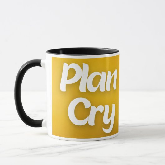 Plan Cry Study Repeat College Mug (Gauche)
