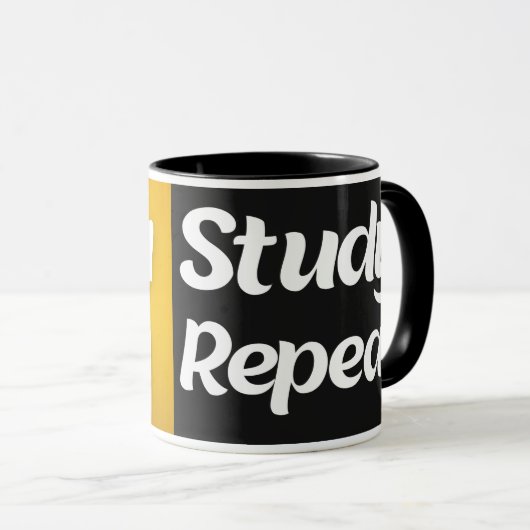 Plan Cry Study Repeat College Mug (Devant droit)