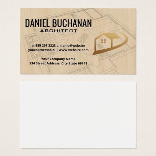 Plan d'action | Bois | Outils d'architecte (Devant & derrière)