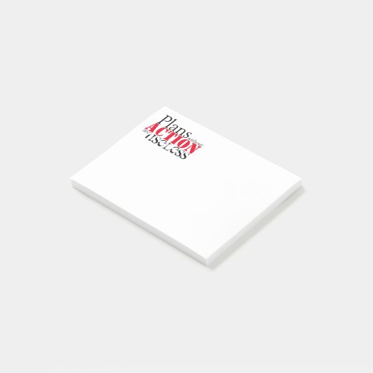 Plan d'action post-IT Notes (Incliné)