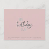 Plan d'anniversaire : Carte postale (Devant)