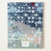 Plan d'art moderne abstrait bleu (Dos)