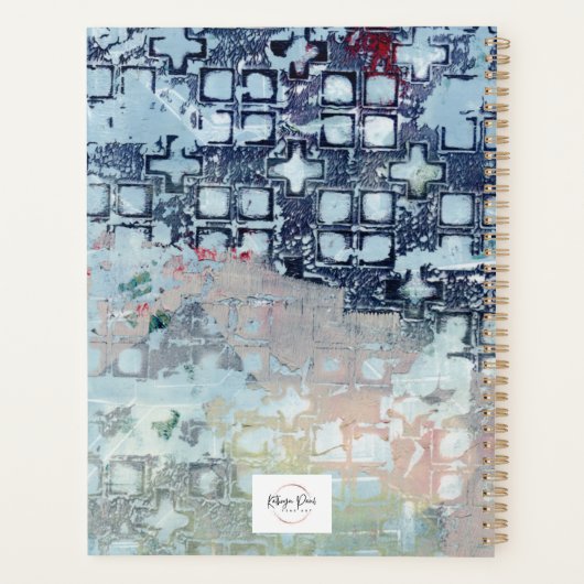 Plan d'art moderne abstrait bleu (Dos)