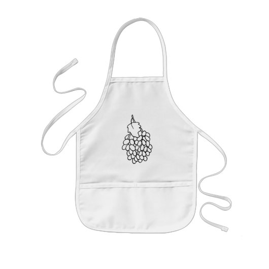 Plan d'art, tabliers de coloriage du raisin (Devant)