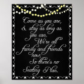 Plan d'assise du Mariage du tableau de bord (Devant)