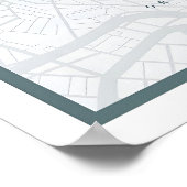 Plan d'Athènes Impression 8 COULEURS DISPONIBLES V (Coin)