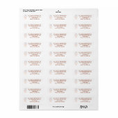Plan de basket-ball Étiquettes de adresse (Feuille entière)