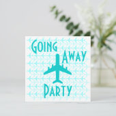 Plan de carte d'invitation de la fête de départ Tu (Debout devant)